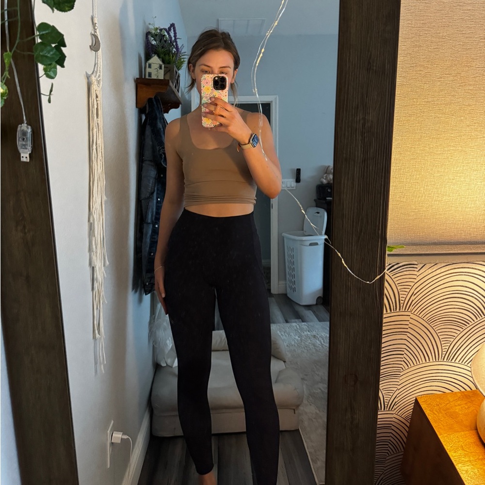 Side mesh, black leggings STORI